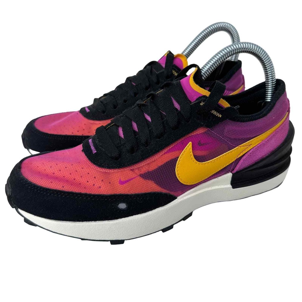 Nike Waffle One GS Kids 5Y Womens 6.5 Fuchsia Gold Black DC0481-600